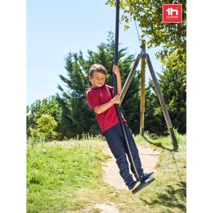 THC ADAM KIDS. Bawełniana koszulka polo z krótkim rękawem dla dzieci (unisex) P033900S ST-30173-W