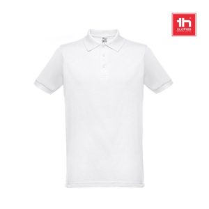 THC BERLIN WH. Męska koszulka polo z krótkim rękawem. Kolor biały P033972S ST-30175-W