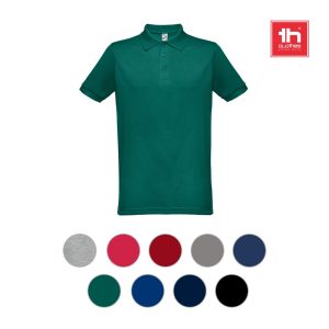 THC BERLIN. Męska koszulka polo z krótkim rękawem P033977S ST-30176-W