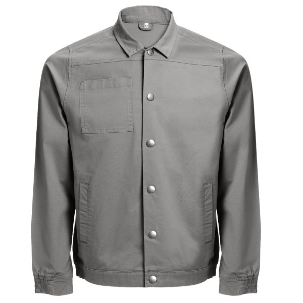 THC BRATISLAVA. Kurtka unisex z bawełny i elastanu P034491S szary