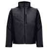 THC ASTANA. Wyściełana kurtka poliestrowa (unisex) P034545S czarny