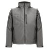 THC ASTANA. Wyściełana kurtka poliestrowa (unisex) P034545S szary