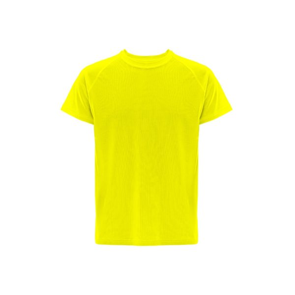 THC MOVE. T-shirt techniczny z krótkim rękawem wykonany z poliestru P046201S fluorescencyjny żółty