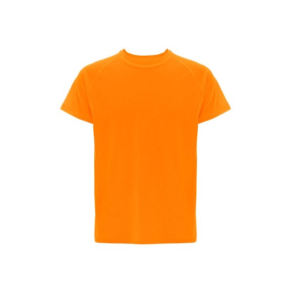 THC MOVE. T-shirt techniczny z krótkim rękawem wykonany z poliestru P046201S fluorescencyjny pomarańczowy
