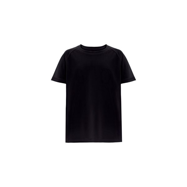THC MOVE KIDS. T-shirt poliestrowy z krótkim rękawem dla dzieci P046261S czarny