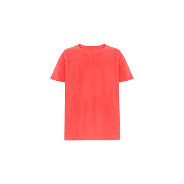 THC MOVE KIDS. T-shirt poliestrowy z krótkim rękawem dla dzieci P046261S ciemny pomarańcz