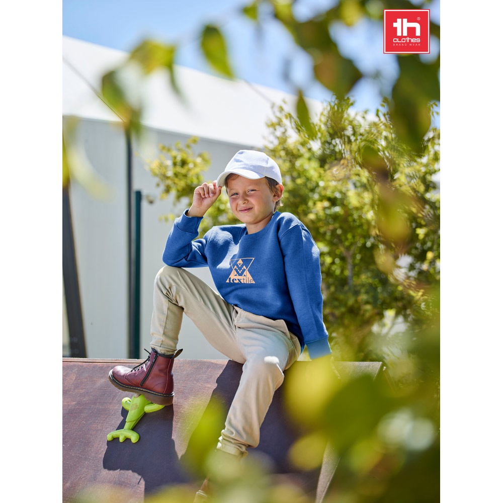 THC DELTA KIDS. Bluza dziecięca z bawełny i poliestru z recyklingu P046427S ST-30287-W