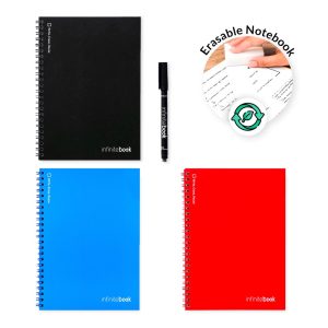 INFINITEBOOK PLAIN A5. Infinitebook z elastyczną okładką i 15 zwykłymi stronami do tablicy P083906S ST-33200-W