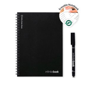 INFINITEBOOK LINED A5. Infinitebook z elastyczną okładką i 15 stronami do tablicy w linie P083909S ST-33201-103