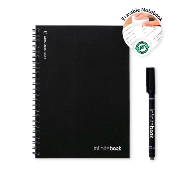 INFINITEBOOK LINED A5. Infinitebook z elastyczną okładką i 15 stronami do tablicy w linie P083909S