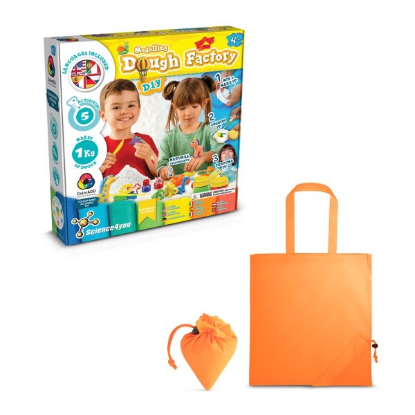 Modeling Dough Factory Kit II. Gra edukacyjna dostarczany ze składaną torbą prezentową 190T P066860S pomarańczowy