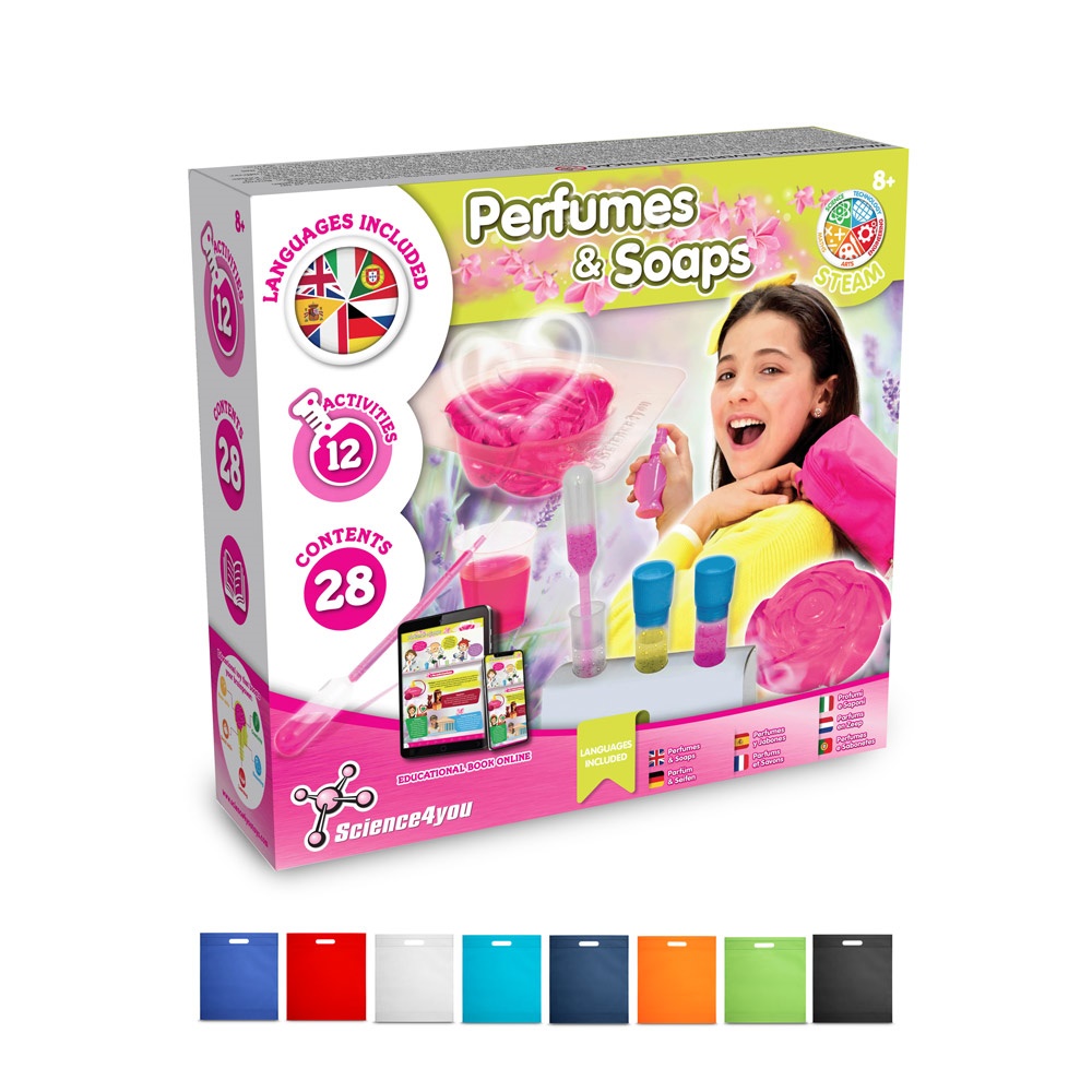 Perfume & Soap Factory Kit IV. Gra edukacyjna dostarczany z torebką prezentową z włókniny (80 g/m²) P066984S ST-35845-W
