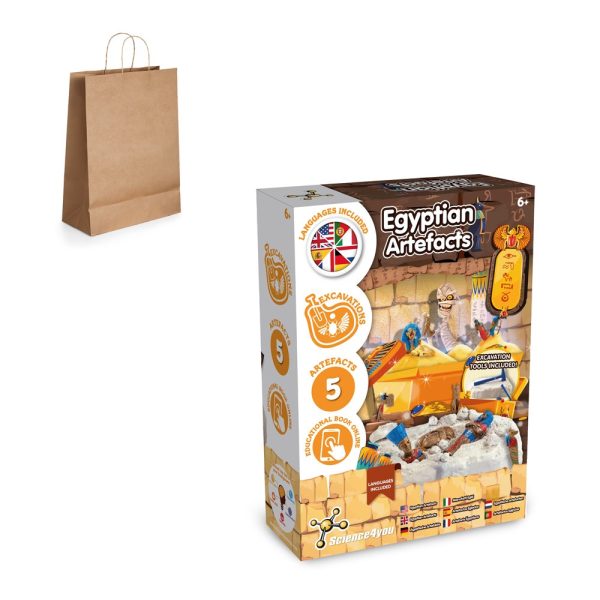 Ancient Egypt Excavation Kit III. Gra edukacyjna dostarczana z papierową torebką prezentową (115 g/m²) P067019S