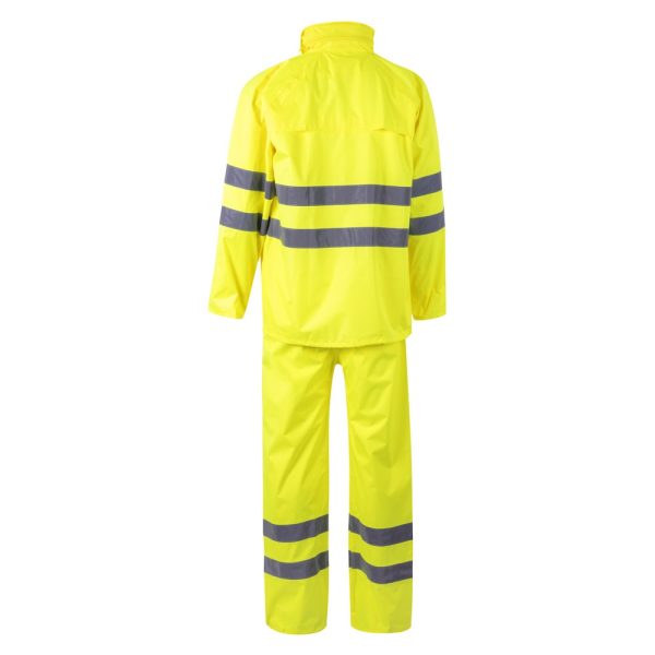 VL VENUS. Kombinezon przeciwdeszczowy (130 g/m²) z poliestru (100%) z powłoką PU P095849S fluorescencyjny żółty