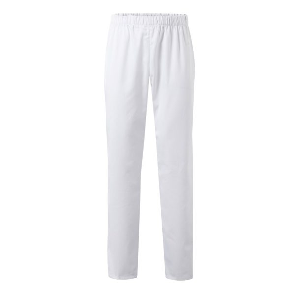 VL TYCHE. Spodnie Twill (190g/m²), bawełna (35%) i poliester (65%) P096636S biały