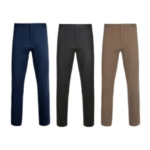 VL VISHNU. Elastyczne spodnie chino unisex (260 g/m²) z bawełny (98%) i elastanu (2%) P096909S ST-36118-W