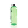 Butelka RPET 500ml, z metalową zakrętką i uchwytem P093444P jasnozielony