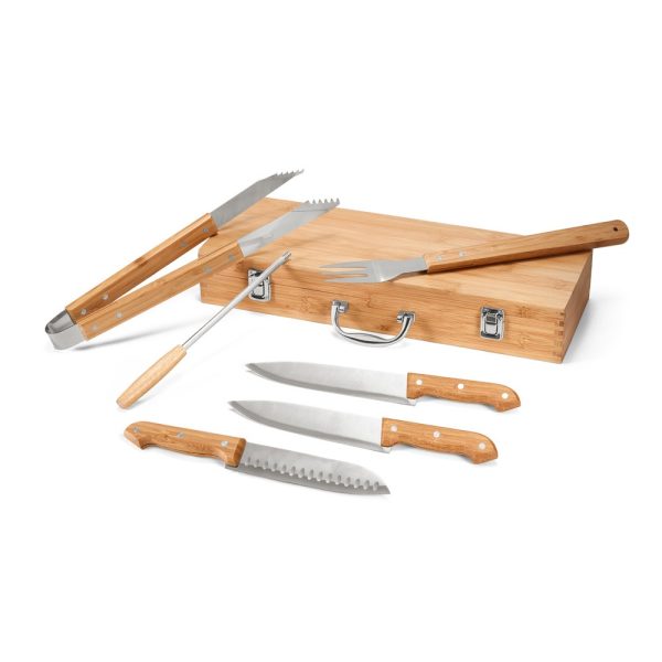 KABSA. Zestaw do grillowania dostarczany w bambusowym etui P040877S