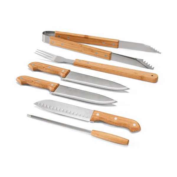 KABSA. Zestaw do grillowania dostarczany w bambusowym etui P040877S