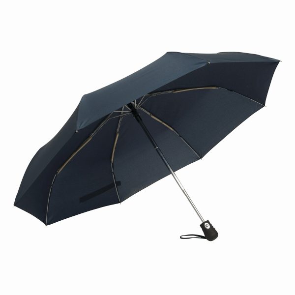 Automatyczny, wiatroodporny, kieszonkowy parasol BORA P004092I granatowy