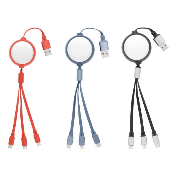 Kabel ładujący RETRACT P046883I niebieski