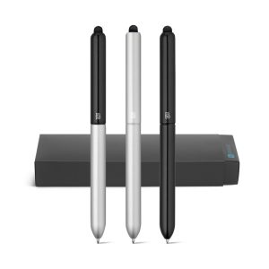 81001. Długopis z końcówką dotykową, aluminium P035063S ST-81001-W
