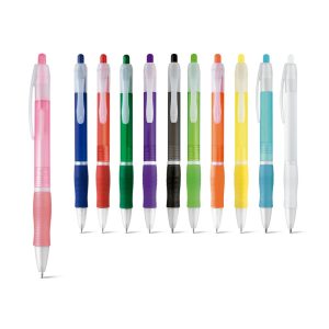 SLIM BK. Długopis z ABS z uchwytem antypoślizgowym P035254S ST-81160-W
