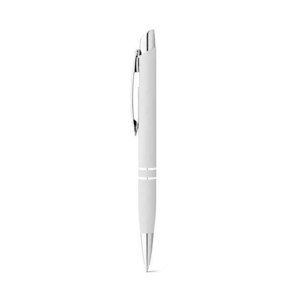 MARIETA SOFT. Aluminiowy długopis z klipsem P035397S biały