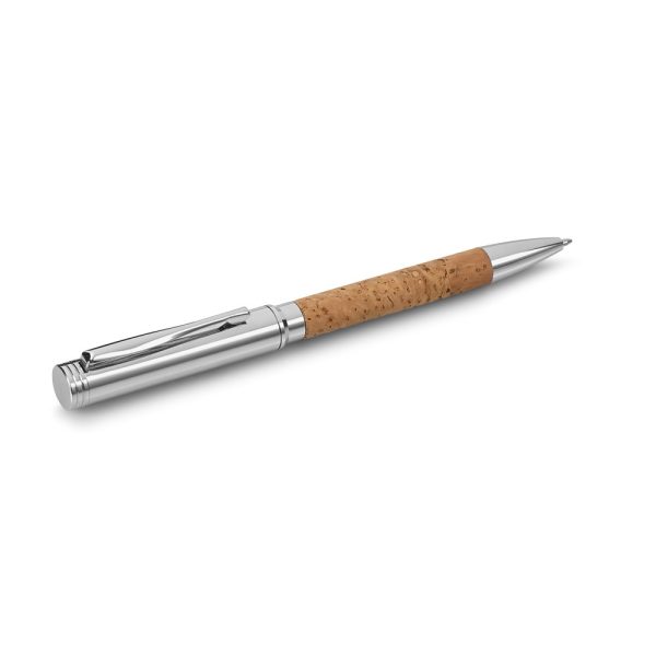 CORK. Długopis, korek i metal z mechanizmem obrotowym P035463S