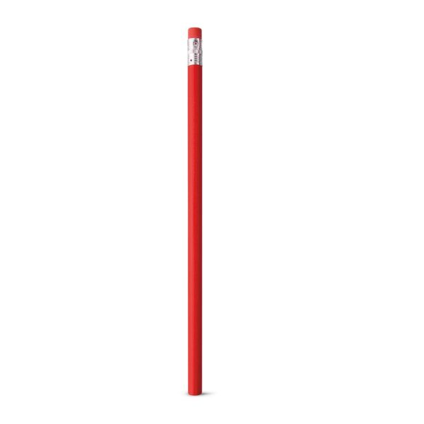 ATENEO. Ołówek grafitowy z gumką, twardość HB P035819S czerwony
