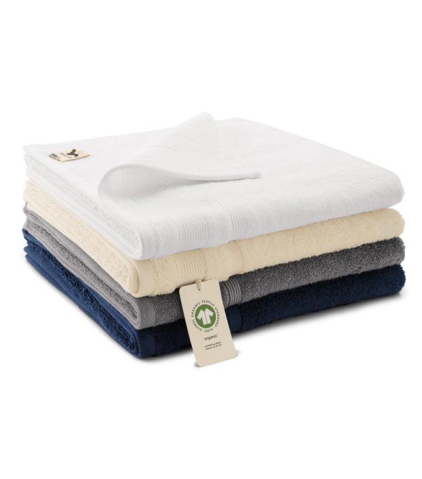 Ręcznik duży unisex Organic (GOTS) P020684F siwoszary