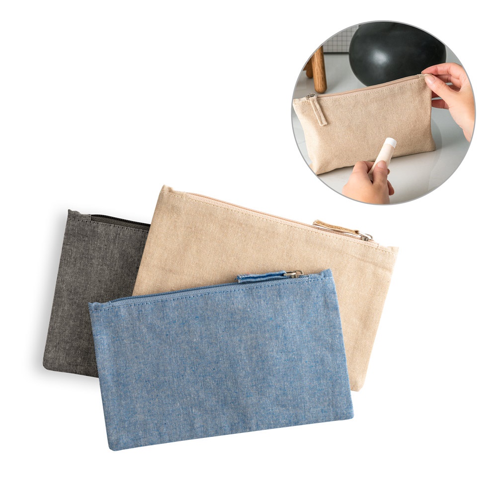 MILLIE. Etui wielofunkcyjna bawełnę pochodzącą (70% rPET) z poliester z recyklingu (30%) (140 g/m²) P041072S ST-92077-W