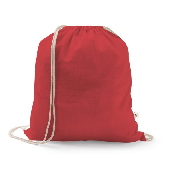ISTANBUL. Plecak wykonany w recyklingowanej bawełny (70%), poliestru (30% rPET) (150 g/m²) P097455S czerwony