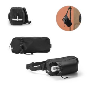 DELFOS POUCH. Torba biodrowa z 300D poliestru pochodzącego i 600D poliestru pochodzącego z elementami odblaskowymi P046514S ST-92091-103