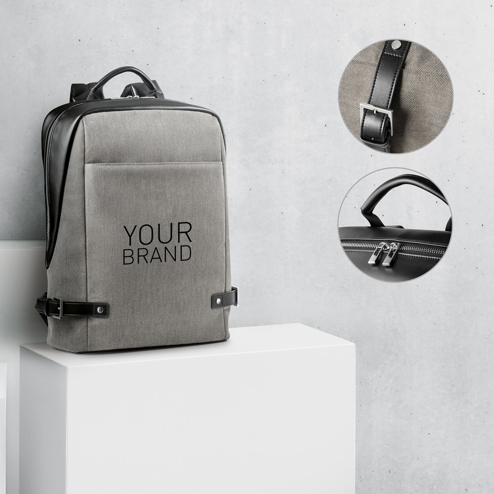 DIVERGENT BACKPACK II. Plecak na laptopa do 15.6'' z tkaniny i PU P041086S ST-92147-131
