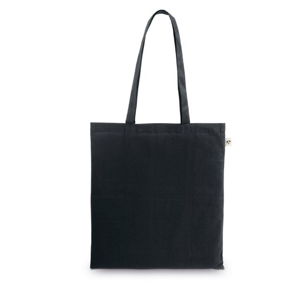 MEXICO. Torba wykonana w recyklingowanej bawełny (70%) i w poliestru (30% rPET) (150 g/m²) P097465S czarny