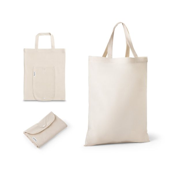BEIRUT. Składana torba z bawełny (50%), bawełny z recyklingu (30%) i poliestru (20% rPET) (140 g/m²) P046546S