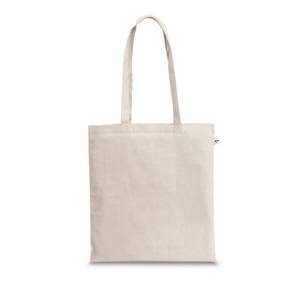 SVANETI. Torba wykonana w recyklingowanej bawełny (70%) i w poliestru (30% rPET) (150 g/m²) P097517S