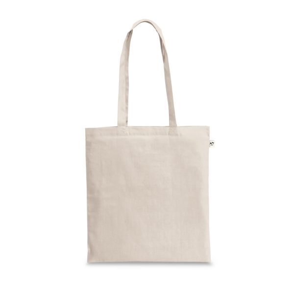 SVANETI. Torba wykonana w recyklingowanej bawełny (70%) i w poliestru (30% rPET) (150 g/m²) P097517S