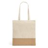 MERCAT. Torba ze 100% bawełny (160 g/m²) z detalami z imitacji juty P036345S