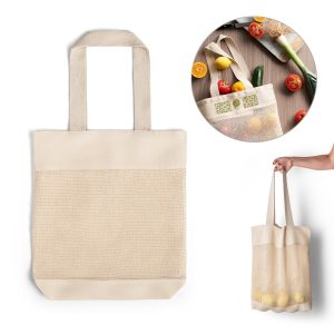 MUMBAI. Torba z siatki wykonana w 100% z bawełny (180 g/m²) P036446S ST-92927-150