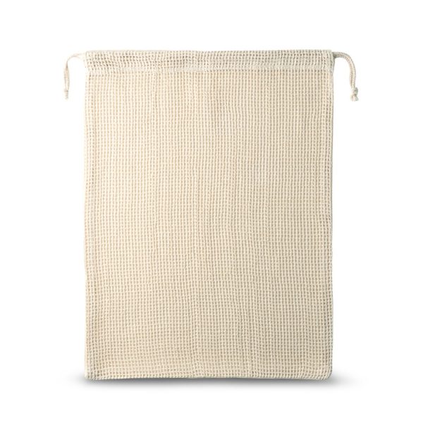 NAPOLI. Torba ze 100% bawełny (120 g/m²) z siateczką ze 100% bawełny z przodu (100 g/m²) P041107S