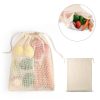 NAPOLI. Torba ze 100% bawełny (120 g/m²) z siateczką ze 100% bawełny z przodu (100 g/m²) P041107S