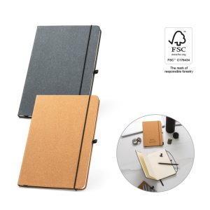 MATISSE. Notatnik A5 ze sztywną okładką ze kóry pochodzącej (70% recyklingu) z kartkami w linie P041114S ST-93087-W