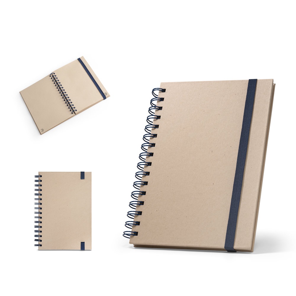 PROUST. Notatnik A5 z ringami, twarda okładka, wykonany z papieru z trzciny cukrowej (80% trzciny cukrowej) z gładkich kartek P083119S ST-93287-104