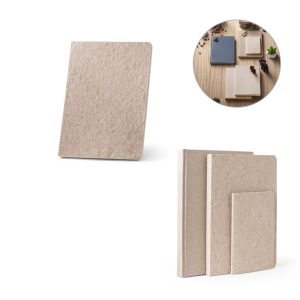 TEAPAD SEMI-RIGID. Notatnik A5 z półsztywną okładką wykonaną z odpadów liści herbaty (65%) P046573S ST-93290-160