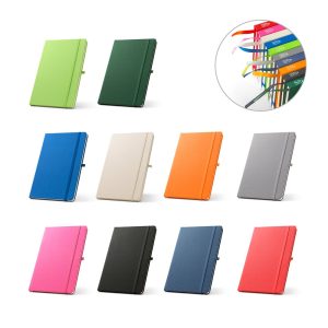 ANNE. Notatnik A5 z poliestru z recyklingu (100% rPET) z kartkami w linie P083120S ST-93297-W