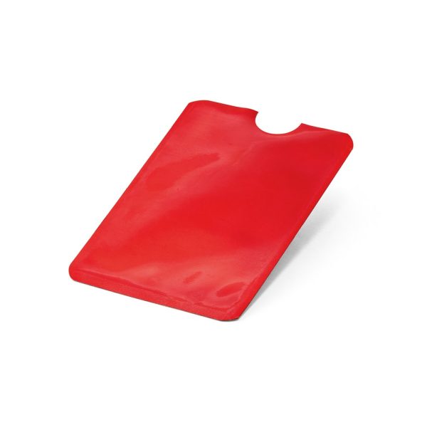 MEITNER. Aluminiowe etui na karty z blokadą RFID P036627S czerwony