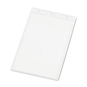 WHITMAN. Pionowe etui na identyfikator wykonane z PVC P036645S ST-93359-110