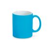 LYNCH. Kubek ceramiczny 350 ml z neonowym wykończeniem P036988S błękitny